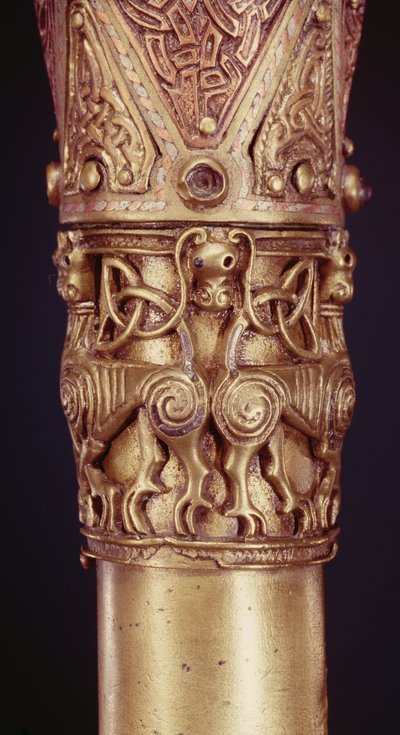 Clonmacnoise Crozier, County Offaly, Viking Age (detail) by Celtic